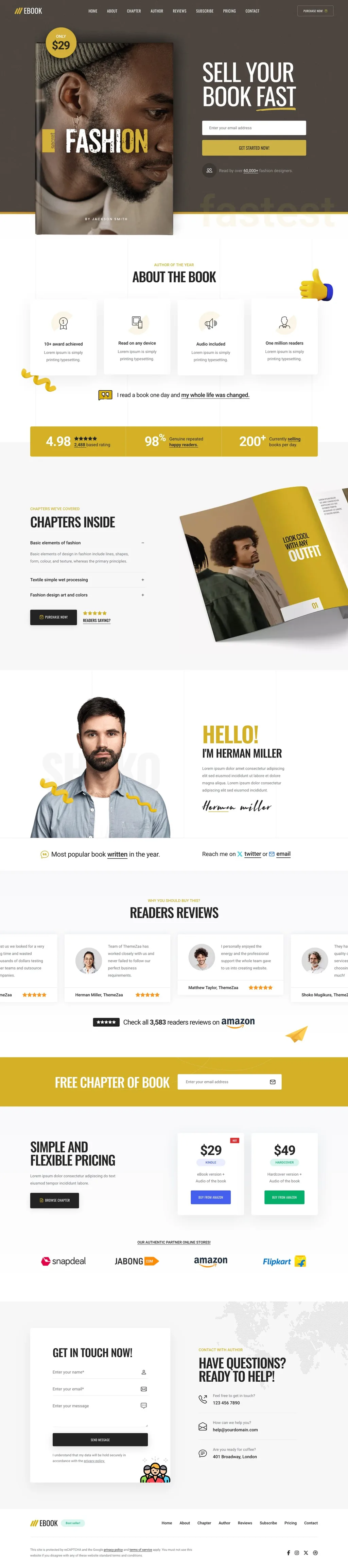Crafto Ebook Landing Page