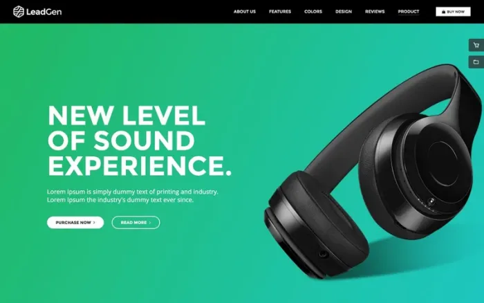 LeadGen Audio website