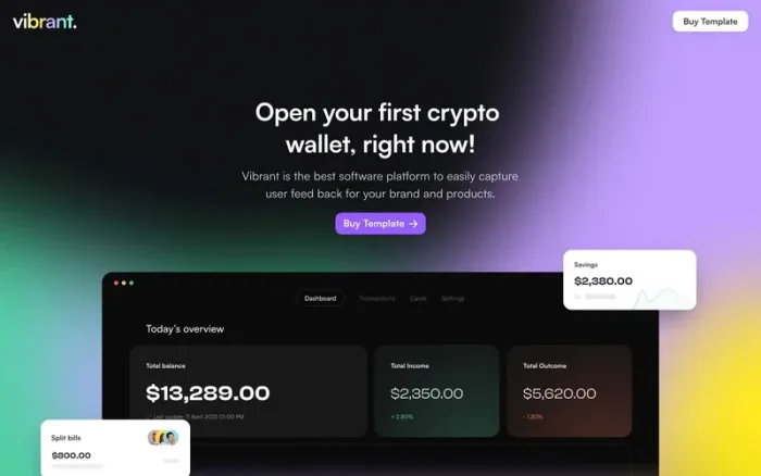 Vibrant website